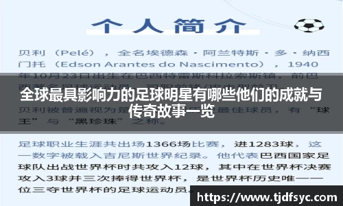 全球最具影响力的足球明星有哪些他们的成就与传奇故事一览